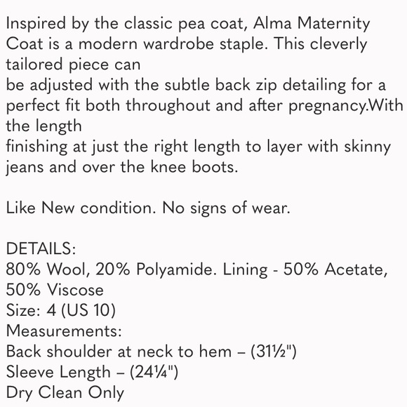 Isabella Oliver grey zip back swing coat - Picture 7 of 7